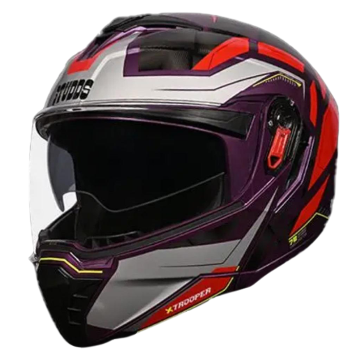 X- Trooper DV D2 Decor Modular Full Face Bike Helmet